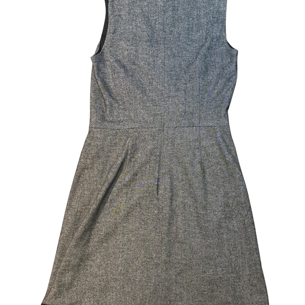 Banana Republic Gray V-Neck Tweed Midi Dress - Picture 4 of 7